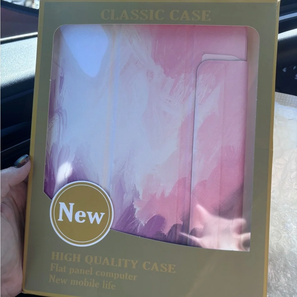Elegant Pink and Purple iPad Cover